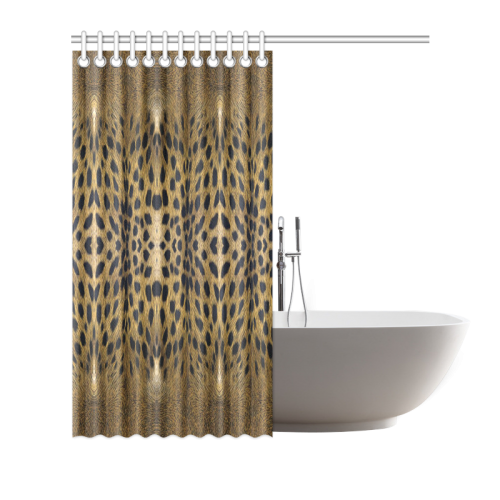Leopard Texture Pattern Shower Curtain 66"x72"
