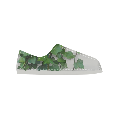 Watercolor Vines, climbing plant Men's Classic Canvas Shoes (Model 018)
