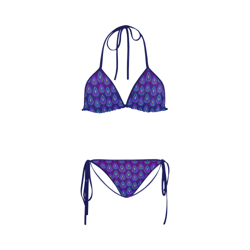 Peacock Feathers Pattern by ArtformDesigns Custom Bikini Swimsuit