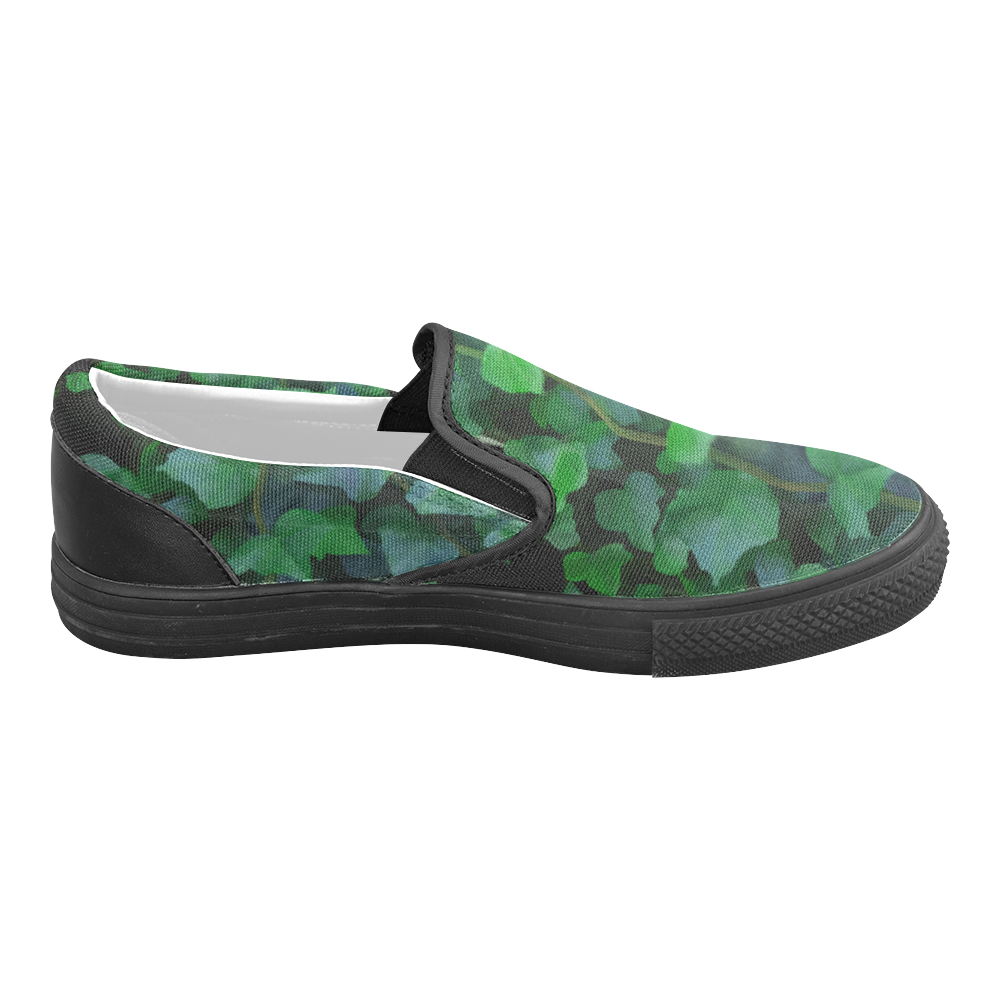 Vines, climbing plant Men's Slip-on Canvas Shoes (Model 019)