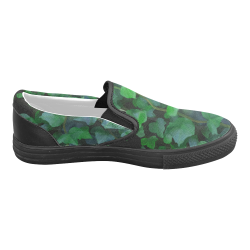Vines, climbing plant Men's Slip-on Canvas Shoes (Model 019)