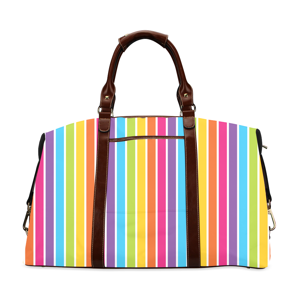 rainbow stripes Classic Travel Bag (Model 1643)