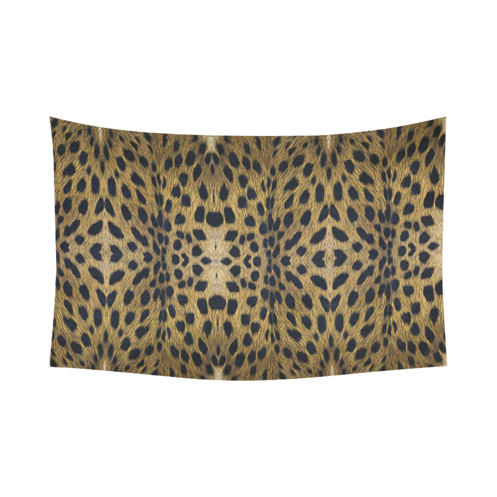 Leopard Texture Pattern Cotton Linen Wall Tapestry 90"x 60"