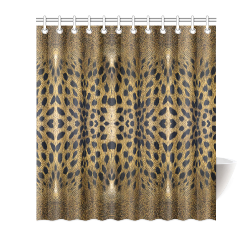 Leopard Texture Pattern Shower Curtain 66"x72"