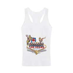 Las Vegas Welcome Sign Plus-size Men's I-shaped Tank Top (Model T32)