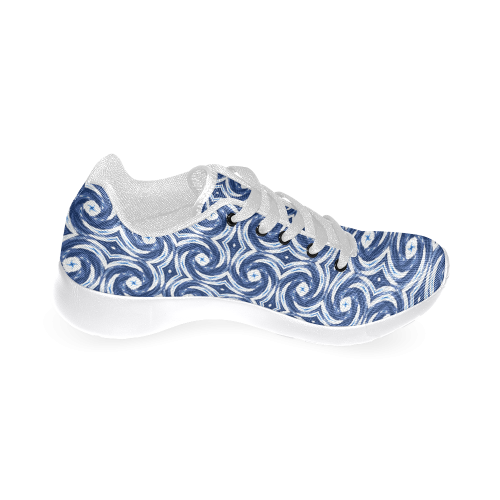 Watery Blue Kaleidoscope Swirls by ArtformDesigns Women’s Running Shoes (Model 020)