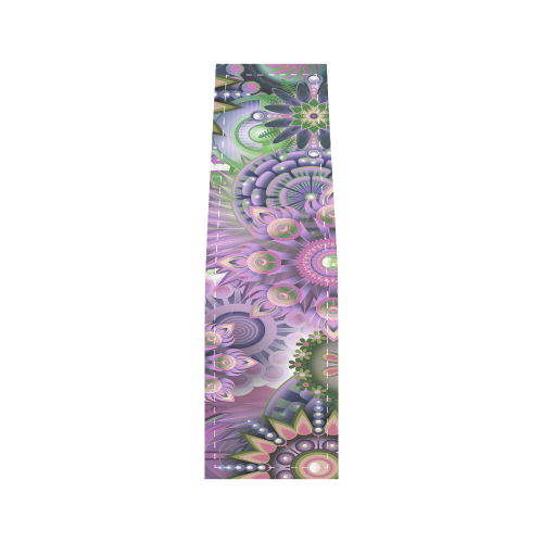 Flowering Fractal Purple Whimsy Saddle Bag/Small (Model 1649) Full Customization