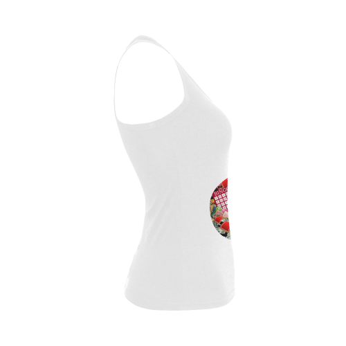 Spade Playing Card Shape - Las Vegas Icons Women's Shoulder-Free Tank Top (Model T35)