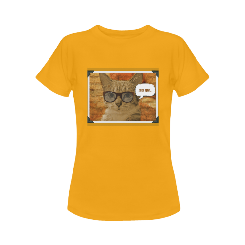 "Cats Rule" Women's Classic Tee Women's Classic T-Shirt (Model T17）
