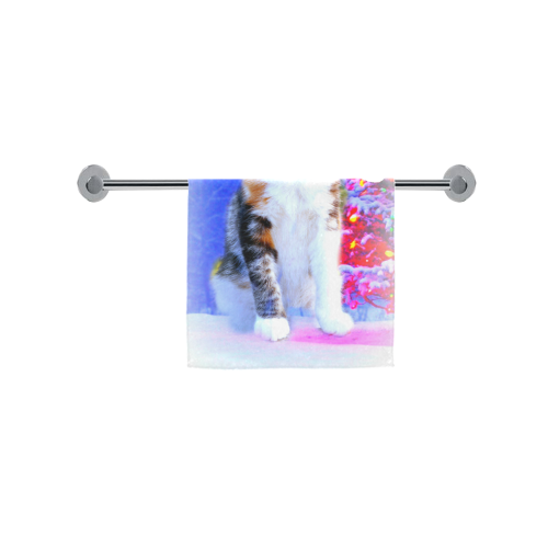 "Sweet Santa Amber" custom hand towel Custom Towel 16"x28"