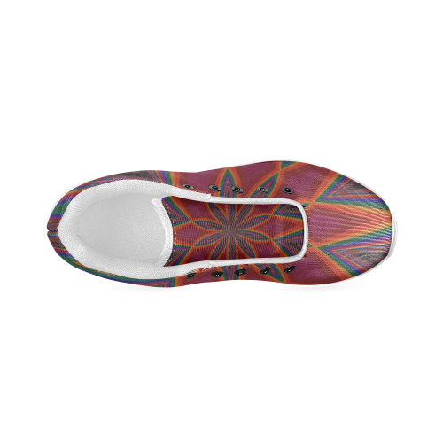 Fractal Kaleidoscope Mandala Flower Abstract 7 Women’s Running Shoes (Model 020)