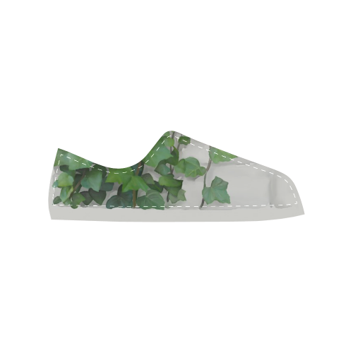 Watercolor Vines, climbing plant Women's Classic Canvas Shoes (Model 018)