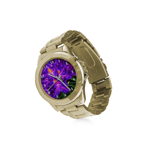 Rhododendron Topaz Custom Gilt Watch(Model 101)