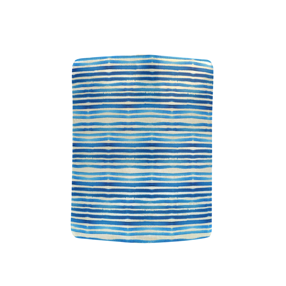 Watercolor STRIPES grunge pattern - blue Men's Clutch Purse （Model 1638）