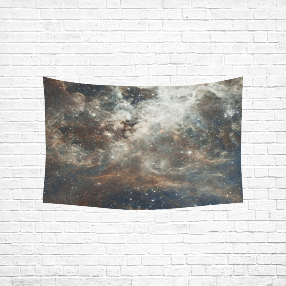 Galactic Dust Cotton Linen Wall Tapestry 60"x 40"