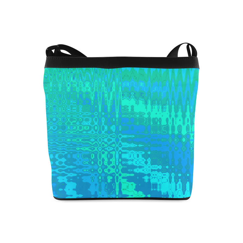 Ocean Ripple Abstract by ArtformDesigns Crossbody Bags (Model 1613)