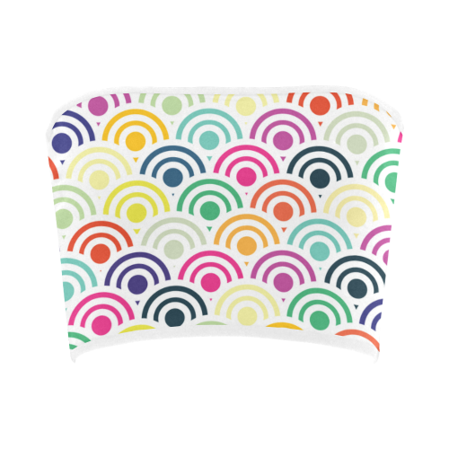 Colorful Circles II Bandeau Top