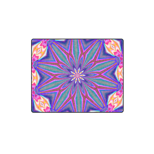 Fractal Kaleidoscope Mandala Flower Abstract 4 Blanket 40"x50"
