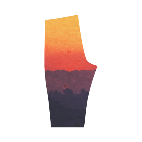 Five Shades of Sunset Hestia Cropped Leggings (Model L03)