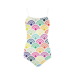 Colorful Circles II Strap Swimsuit ( Model S05)