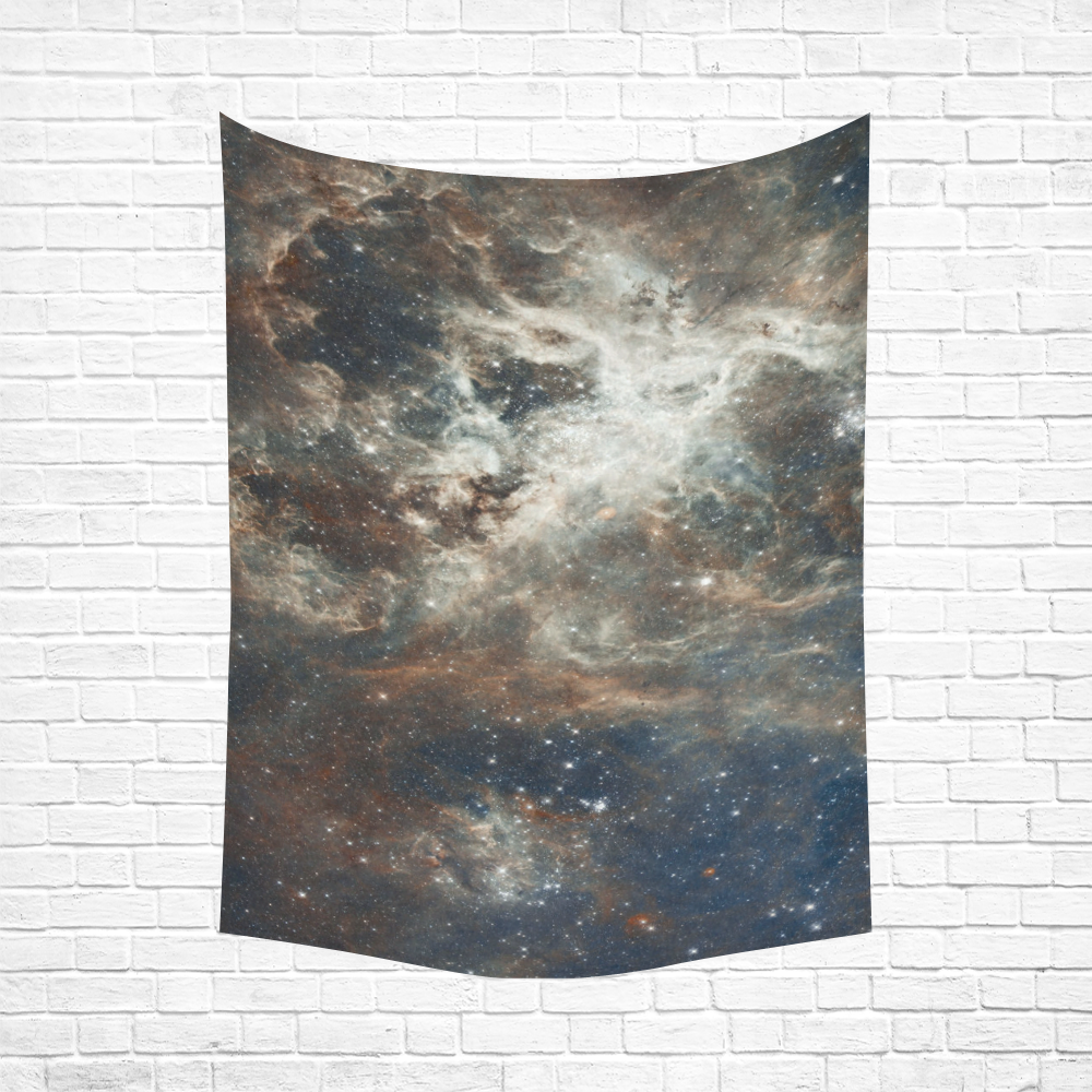 Galactic Dust Cotton Linen Wall Tapestry 60"x 80"
