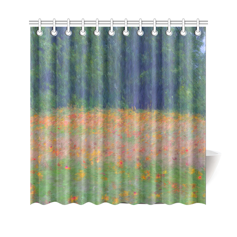 Colorful floral carpet Shower Curtain 69"x70"