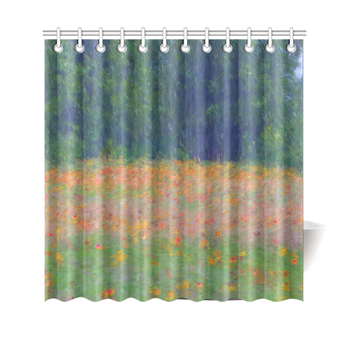 Colorful floral carpet Shower Curtain 69"x70"