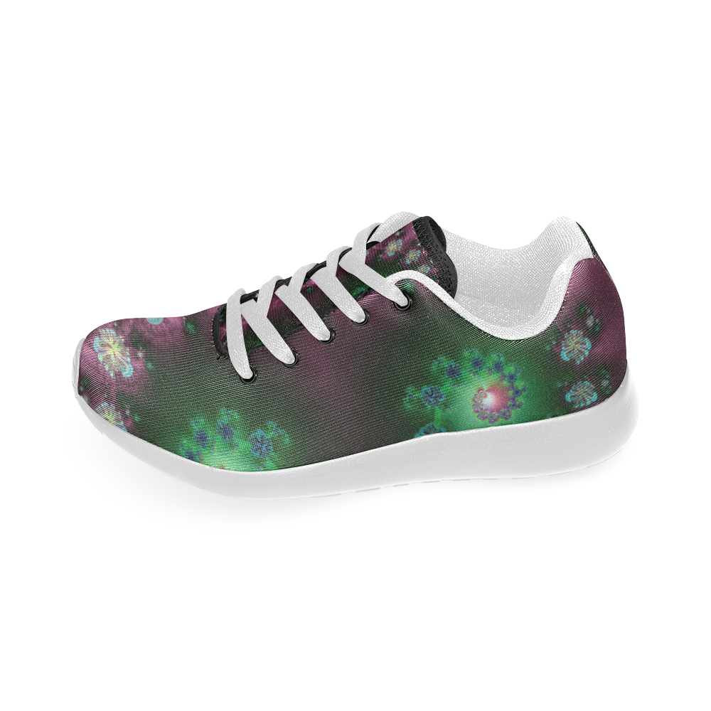 Fractal Galaxies in the Night Sky Abstract Men’s Running Shoes (Model 020)