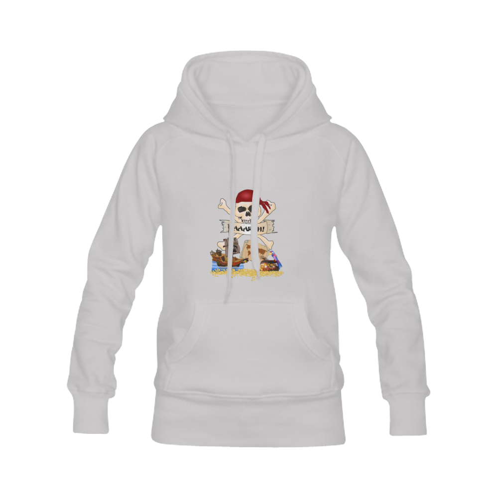 Pirate Ship, Treasure Chest and Jolly Roger Men's Classic Hoodies (Model H10)