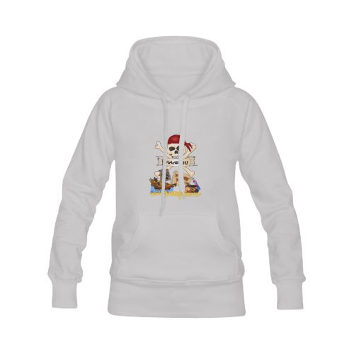 Pirate Ship, Treasure Chest and Jolly Roger Men's Classic Hoodies (Model H10)