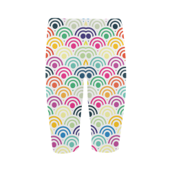 Colorful Circles II Hestia Cropped Leggings (Model L03)