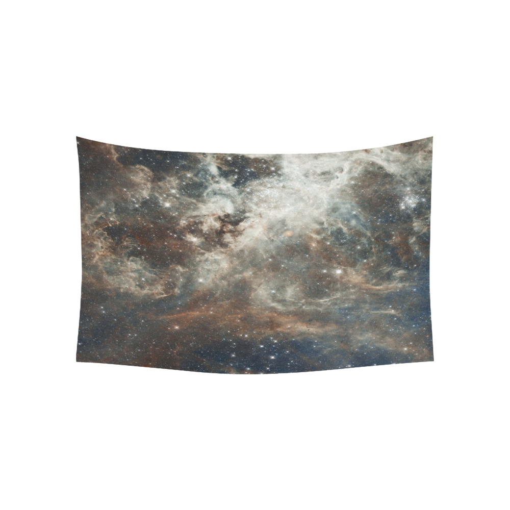Galactic Dust Cotton Linen Wall Tapestry 60"x 40"