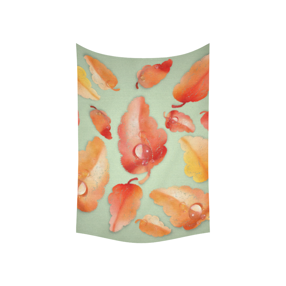 Leaves Cotton Linen Wall Tapestry 60"x 40"