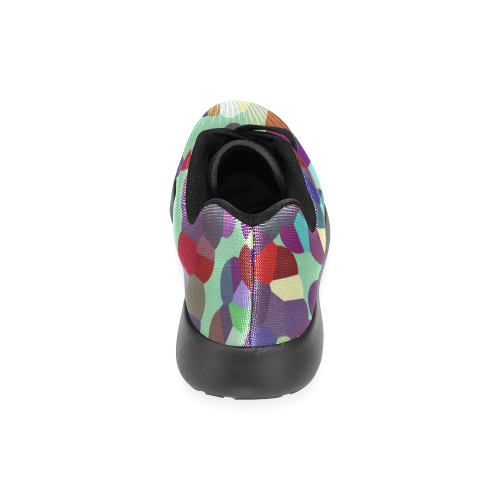 Rainbow Blobs Men’s Running Shoes (Model 020)