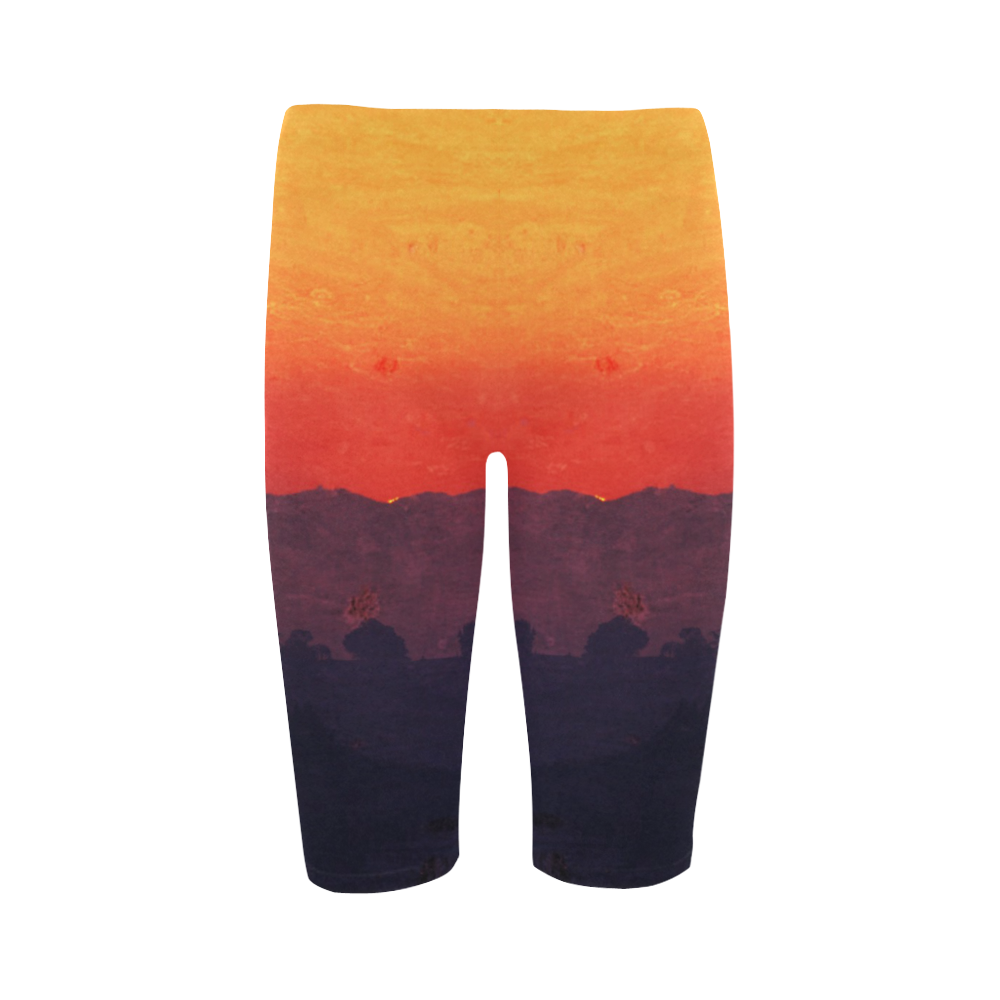 Five Shades of Sunset Hestia Cropped Leggings (Model L03)