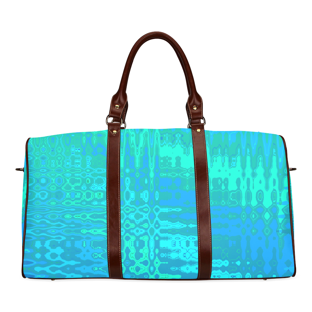 Ocean Ripple Abstract by ArtformDesigns Waterproof Travel Bag/Small (Model 1639)