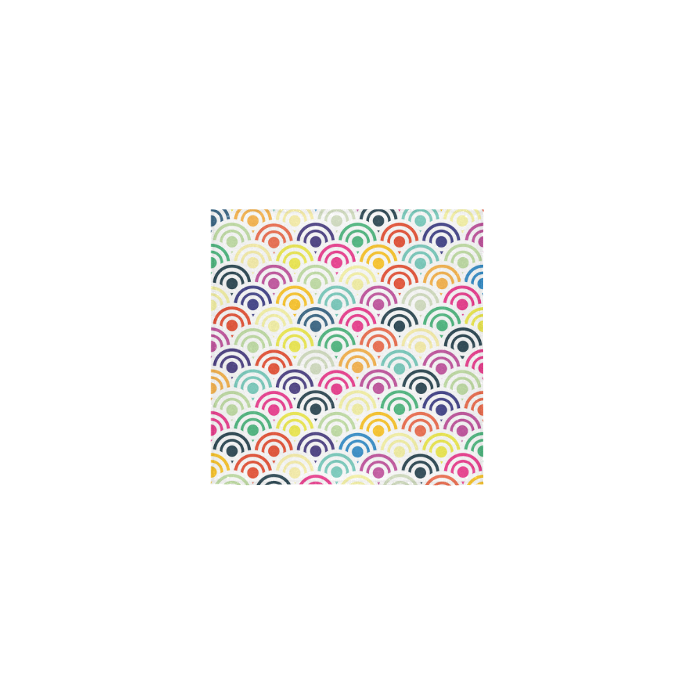 Colorful Circles II Square Towel 13“x13”
