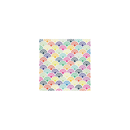 Colorful Circles II Square Towel 13“x13”