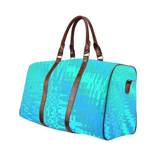 Ocean Ripple Abstract by ArtformDesigns Waterproof Travel Bag/Small (Model 1639)