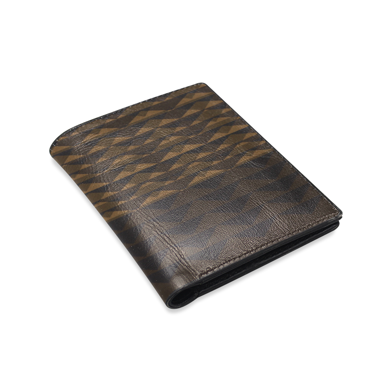 africanbrown Men's Leather Wallet (Model 1612)