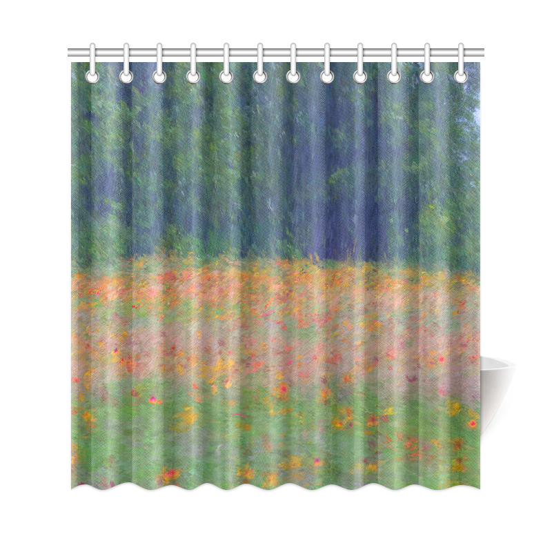 Colorful floral carpet Shower Curtain 69"x72"