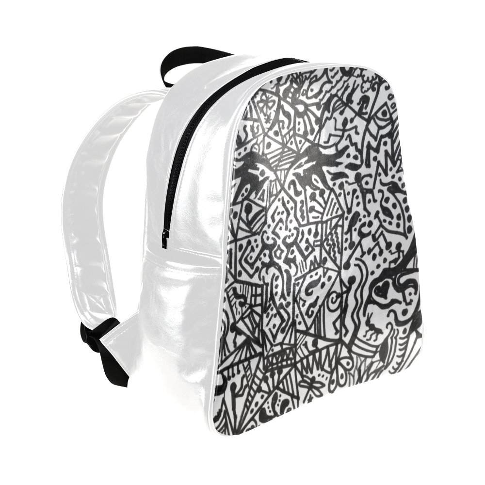 Harmony Zentangle Multi-Pockets Backpack (Model 1636)