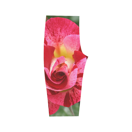 Pink Rose Hestia Cropped Leggings (Model L03)