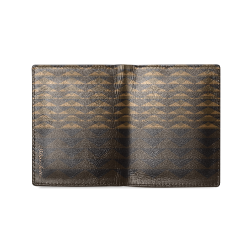 africanbrown Men's Leather Wallet (Model 1612)