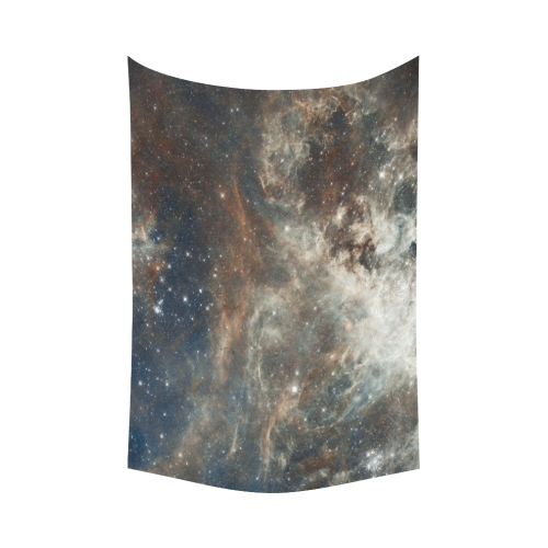Galactic Dust Cotton Linen Wall Tapestry 90"x 60"