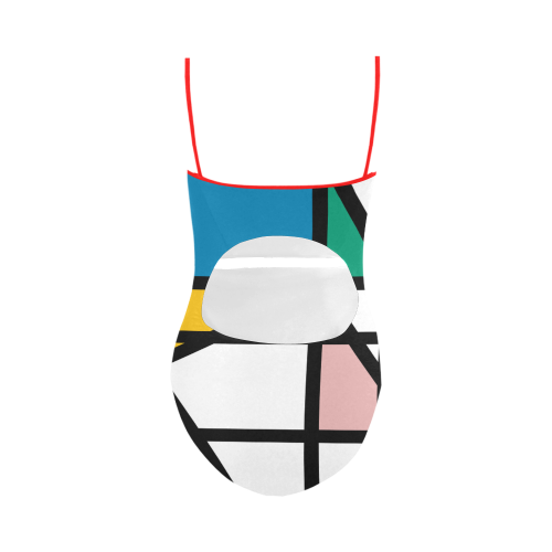 Mondriana Swimwaer Strap Swimsuit ( Model S05)