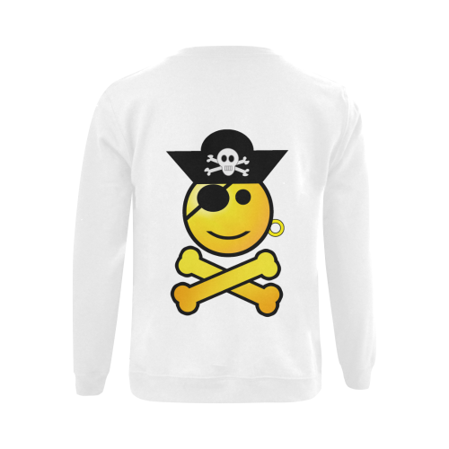 Pirate Emoticon - Smiley Emoji Gildan Crewneck Sweatshirt(NEW) (Model H01)