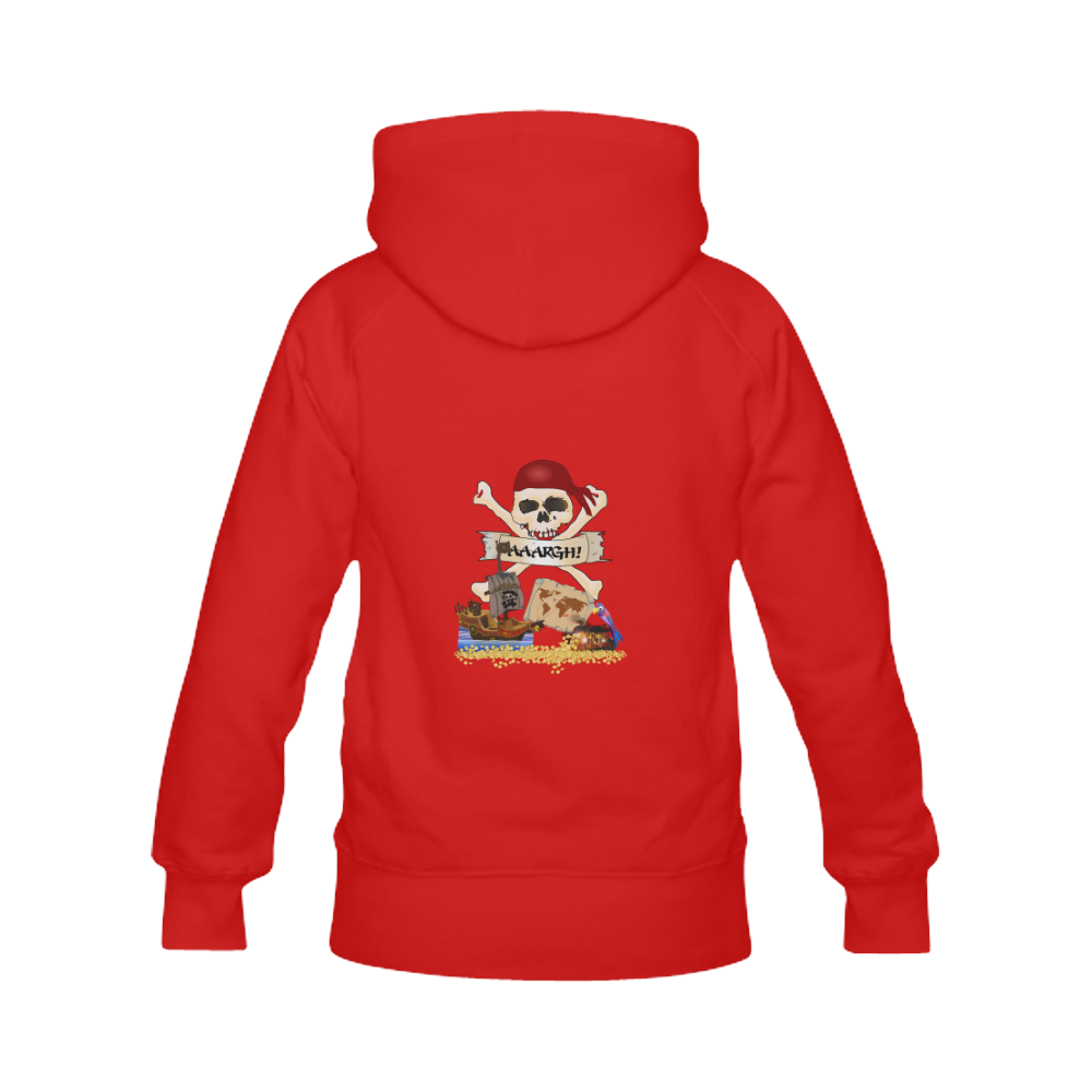 Pirate Ship, Treasure Chest and Jolly Roger Men's Classic Hoodies (Model H10)