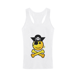 Pirate Emoticon - Smiley Emoji Plus-size Men's I-shaped Tank Top (Model T32)
