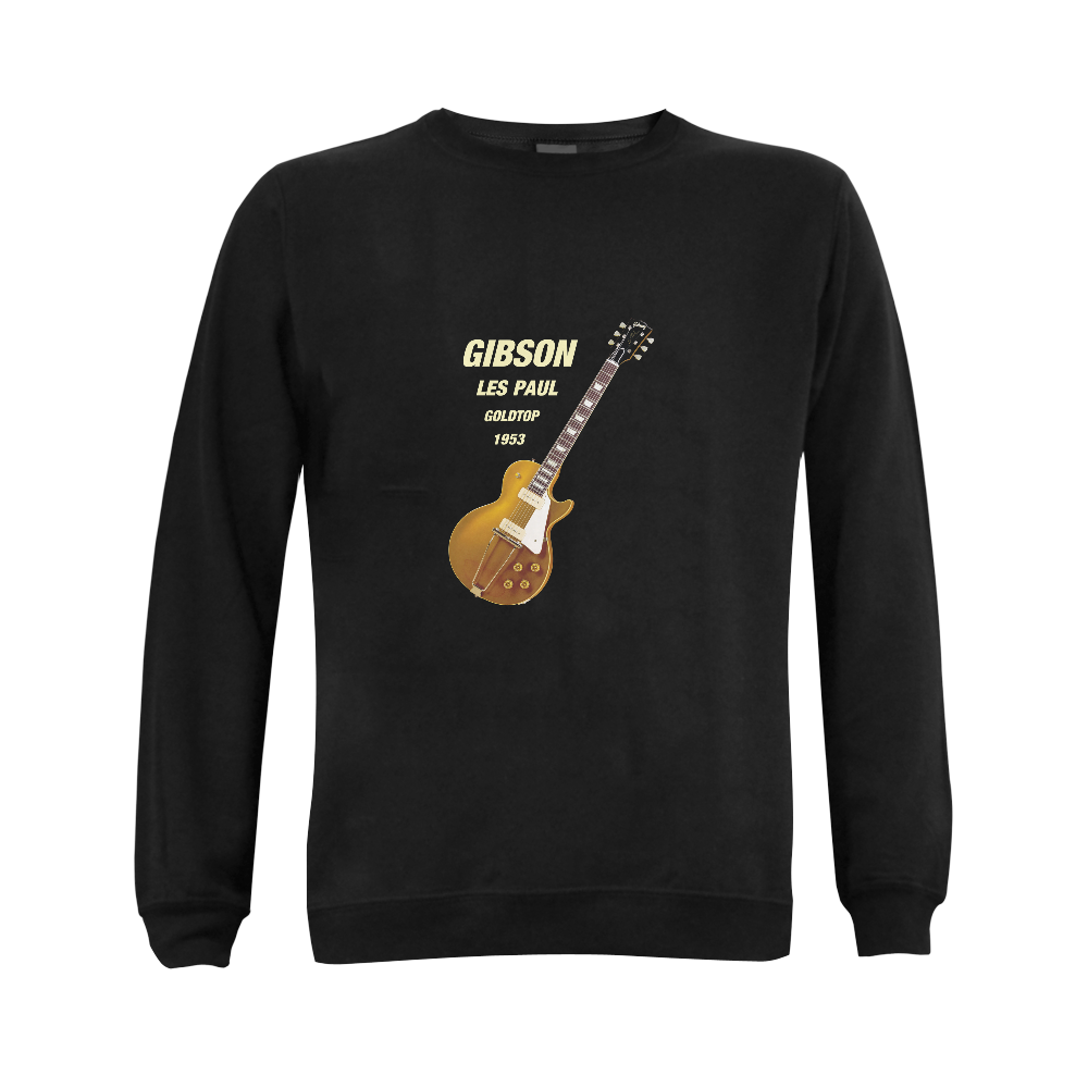 Gibson les paul goldtop 1953 Gildan Crewneck Sweatshirt(NEW) (Model H01)